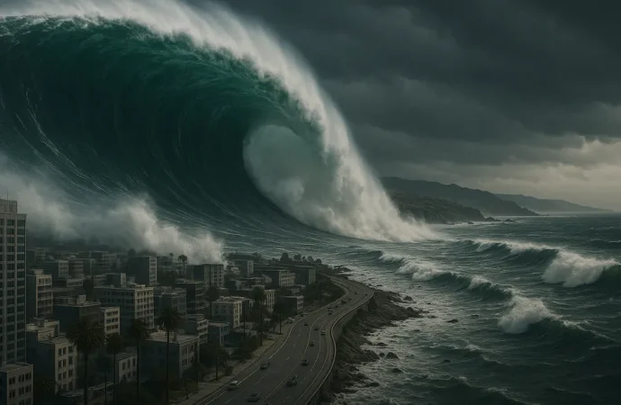 أمواج التسونامي تصل سواحل كاليفورنيا