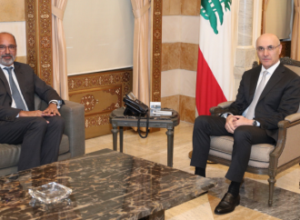 وزير الداخلية استقبل ريزا وحجازي وقائمقام الشوف