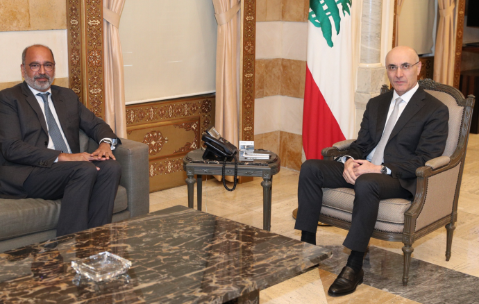 وزير الداخلية استقبل ريزا وحجازي وقائمقام الشوف