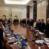 وقوف ‎مجلس_الوزراء دقيقة صمت في ذكرى مرور خمس سنوات على ‎انفجار_مرفأ_بيروت