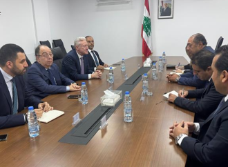وزير الخارجية والمغتربين يوسف رجي يلتقي ممثل الأمين العام لجامعة الدول العربية السفير حسام زكي