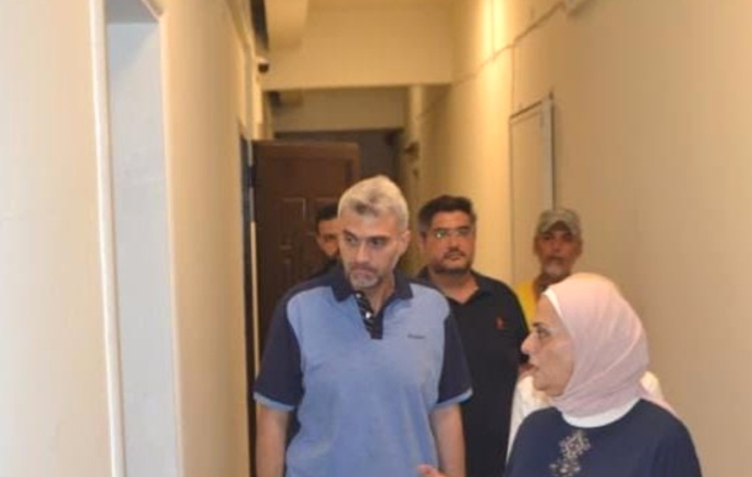 كريمة تفقد أعمال ترميم مبنى بلدية طرابلس والمشتل ومبنى الاتحاد العمالي السابق