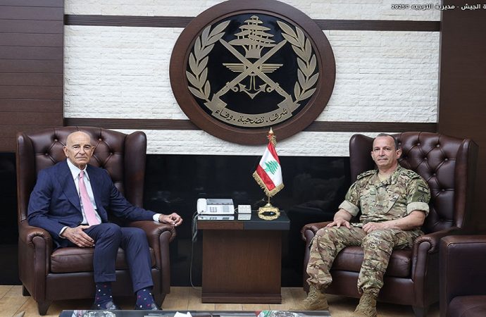 تطورات لبنان والمنطقة بين براك وقائد الجيش