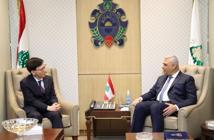 اللواء شقير التقى سفير اليابان