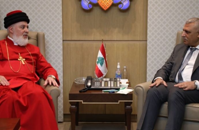 اللواء شقير استقبل البطريرك مار آوا الثالث روئيل