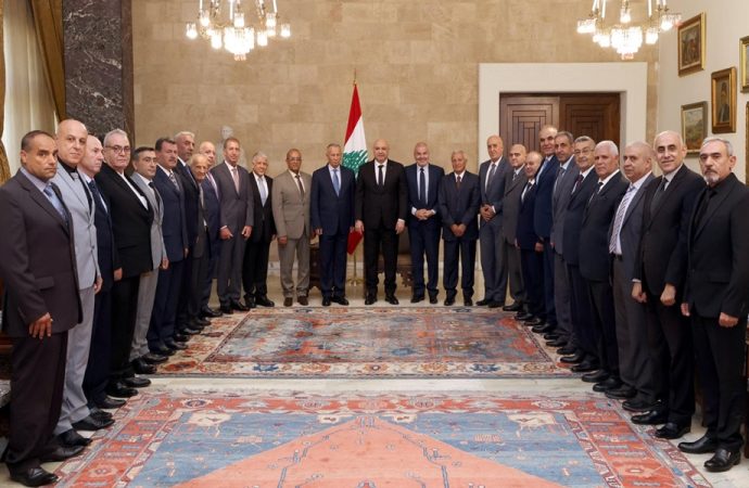 عون يؤكد دعمه لمطالب قدماء القوى المسلحة اللبنانية