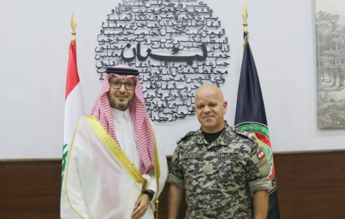 لاوندس استقبل بخاري والقائم بأعمال سفارة لبنان في الرياض