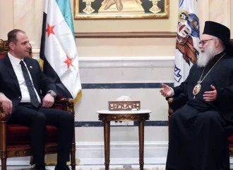 ماهر الشرع للبطريرك يوحنا العاشر: تفجير كنيسة مار الياس يستهدف العيش الواحد