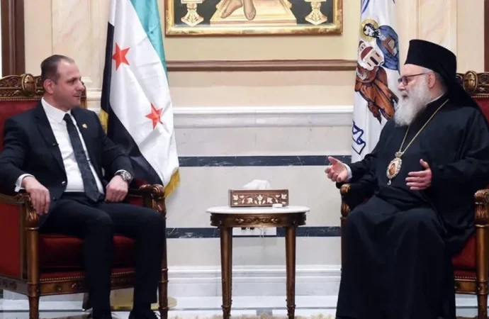 ماهر الشرع للبطريرك يوحنا العاشر: تفجير كنيسة مار الياس يستهدف العيش الواحد