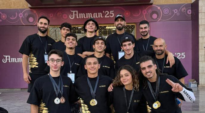 منتخب لبنان لجمباز الباركور يتألق بالذهب في البطولة العربية