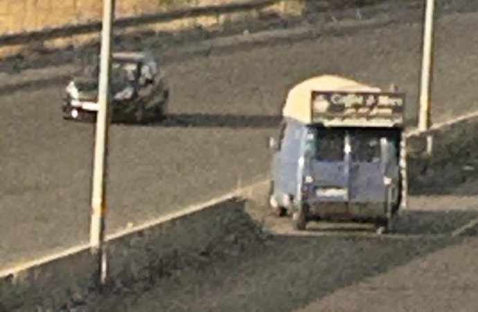 تحذير من خطر على الطرقات!