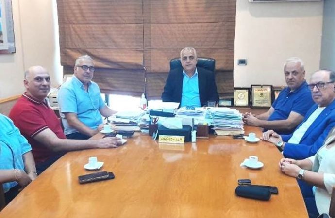 وفد من نقابة مصممي الغرافيك زار كركي طالبا الاستفادة من تقديمات الضمان