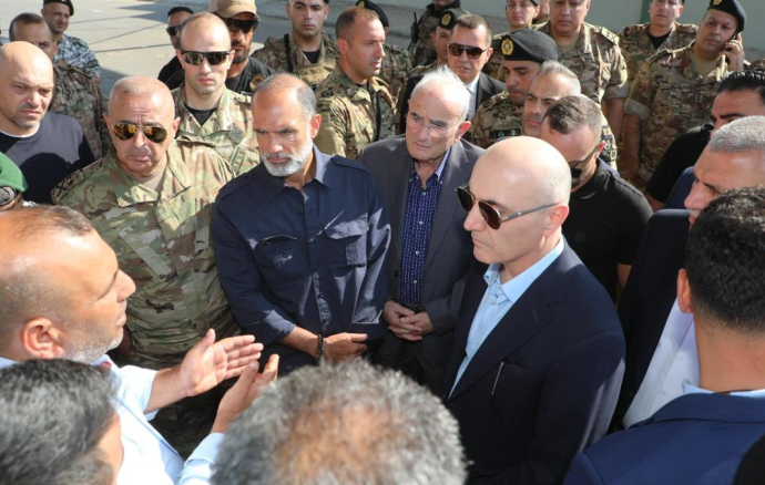 وزراء الدفاع والداخلية والأشغال تفقدوا المعابر الشمالية واطلعوا على إجراءات مغادرة اللاجئين السوريين